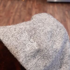 Arc'teryx Gray Wool Newsboy Style Hat with Embroidery Bird
